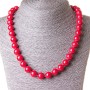 Red Coral Beads (pressed) ball 10mm, length 45cm