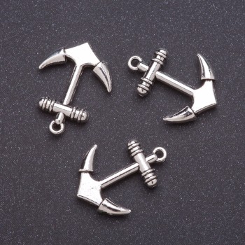 Finding – Anchor Pendant 25x20mm, pack 20g +/-7pcs