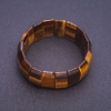 Tiger's Eye Bracelet on Elastic, Rectangular Link 2.5x1.2cm