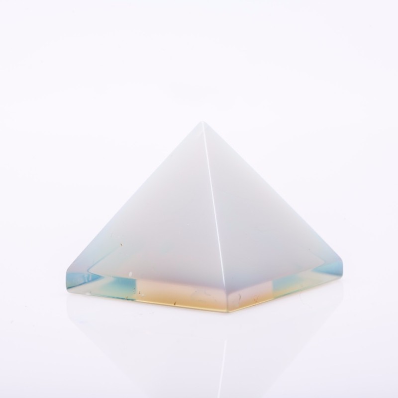 Moonstone Pyramid Souvenir, pressed, height 3cm, width 3.5cm(+-)