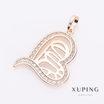 Xuping "Sura Heart" Pendant, gold colour, diameter 2.4cm