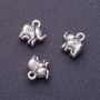 Elephant Pendant Finding, Length 11mm, Hole 1-1.5mm, Silver Colour, Pack 20g +/-11pcs