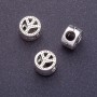 Pandora-Style "World" Bead d1-11mm d2-4mm, 20g Pack ±9pcs