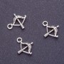 Finding – Crossbow Pendant, length 16mm d1-1.5mm, colour silver, pack 20g +/-42pcs
