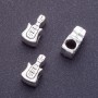 Pandora-Style "Guitar" Bead 8x15mm, 4mm Hole, 20g Pack ±7pcs