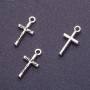 Finding – Crucifix Cross Pendant, length 18mm d1-1.5mm, colour silver, pack 20g +/-35pcs