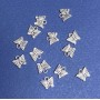 Findings Pendant Butterfly Silver-Tone d 9x10mm, pack 20g +/-40pcs