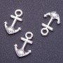 Anchor Pendant Finding, Length 20x13mm, Hole Diameter 1-1.5mm, Silver Colour, Pack 20g 19pcs (+/-)