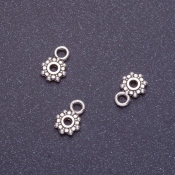Jewellery Findings Bail, Length 9mm d1-6mm d2-1.5mm d3mm, Silver Colour, Pack 20g +/- 104pcs
