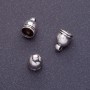 Findings End Cap, length 11x7.5mm d2-5mm d3-1.5mm Silver, pack 20g +/-25pcs