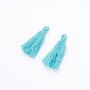 Crafting Feather Brush Mini light green cotton, length 3cm, diameter 4mm pair
