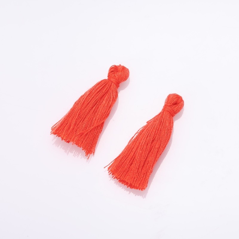 Handcraft Stub for Embellishment Orange Cotton Brush, 3cm length, 4mm diameter