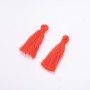 Handcraft Stub for Embellishment Orange Cotton Brush, 3cm length, 4mm diameter
