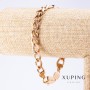 Xuping Bracelet, Byzantine Weave, length 21cm, thickness 8.5mm, gold colour