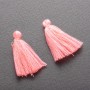 Craft Blank Mini Tassel, Pink Cotton, 3cm length, 5mm diameter, pair