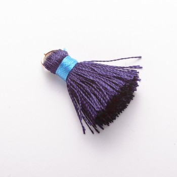 Craft Blank Mini Tassel with Ring "Silk" Lcm, 5mm Diameter, Price per 1 pc