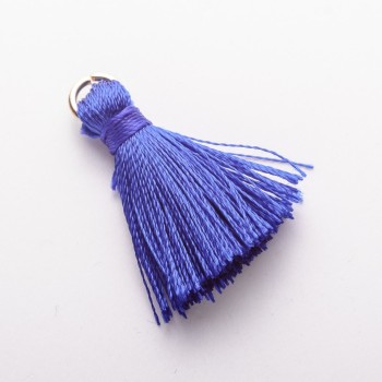Craft Blank Mini Tassel with Ring "Silk" Lcm, 5mm Diameter, Price per 1 pc