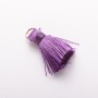 Craft Blank Mini Tassel with Ring "Silk" Lcm, 5mm Diameter, Price per 1 pc