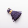 Craft Blank Mini Tassel with Ring "Silk" Lcm, 5mm Diameter, Price per 1 pc