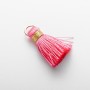 Craft Blank Mini Tassel with Ring "Silk" Lcm, 5mm Diameter, Price per 1 pc