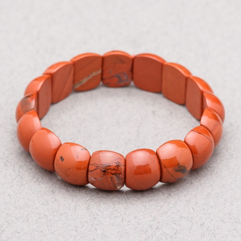 Natural Stone Red Jasper Bracelet 15x12x7mm+
