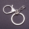 Price per Pack /10pcs. Keychain Base with Two Fittings, Carabiner + Ring, Diameter 3cm, Length 5cm