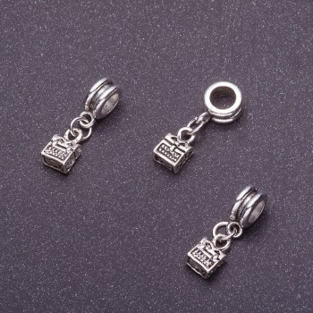 Findings Bail with Pandora Treasure Chest Charm, Length 3cm Pack of 5 pcs