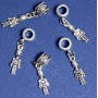 Findings Bail with Pandora Toy Soldier Charm, Length 3cm Pack of 5 pcs