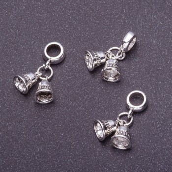 Findings Bail with Pandora Bells Charm L, 5cm, pack of 3