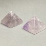 Natural Amethyst Stone Pyramid Souvenir (+/-), height 25mm, length 30mm