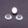 Craft Findings "Living Eyes" pair, grey pupil, diameter 8mm 11x14mm, pack of 50 pairs