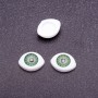 Craft Findings "Living Eyes" pair, green pupil, diameter 7mm 10x13mm, pack of 50 pairs