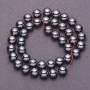 Natural Hematite Stone Beads on Fishing Line, Smooth Bead, 10mm Diameter, 38cm Length