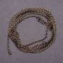 Chain Findings 'Curb' by the Metre, 'Black Gold' Colour, 1.7mm Diameter, Price per Metre