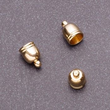 End Cap Finding, length 12mm d1-7.5mm d2-2mm gold, pack of 14(+-)pcs
