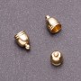 End Cap Finding, length 12mm d1-7.5mm d2-2mm gold, pack of 14(+-)pcs