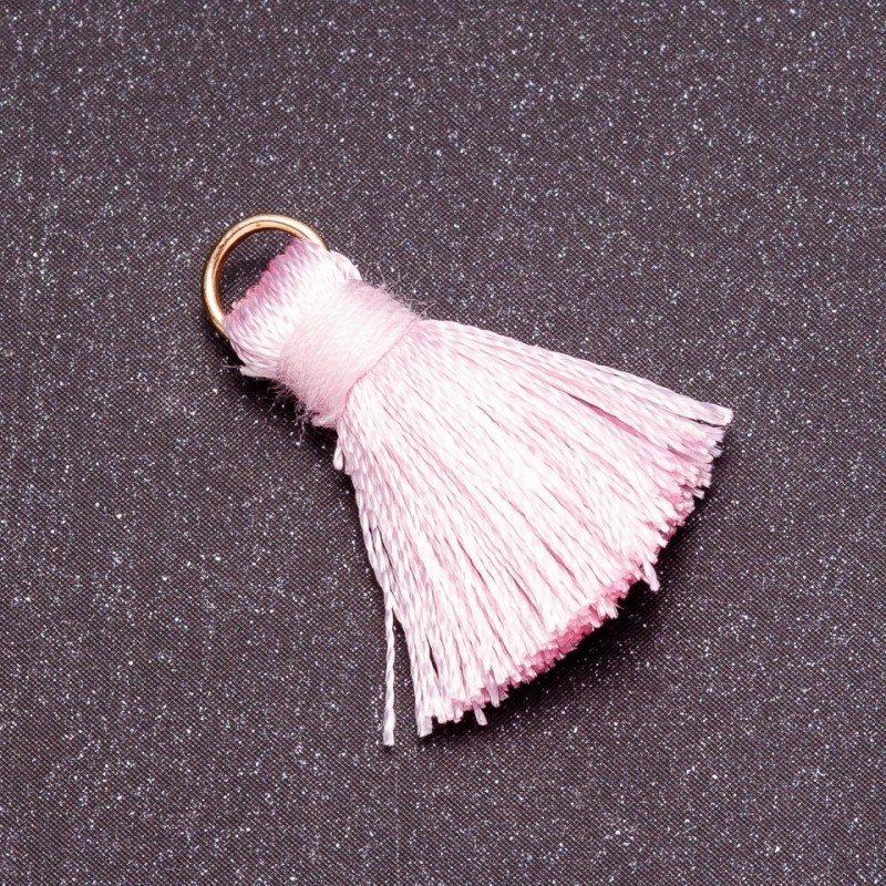 Craft Blank Mini “Silk” Tassel with Ring, L cm, Diameter 5mm, Price per Piece