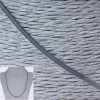 Price per pack /10pcs. Grey rubber cord with clasp, diameter 2mm +/-, length 50-55cm +