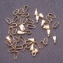 Pendant holder for pendant bails, 3mm diameter, 7mm length, gold-colour metal, packed 7g ~70 pcs