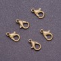 Lobster Clasp, 6mm Diameter, 12mm Length, Metal Colour Bronze (Pack of 10)
