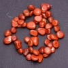 Natural Stone Beads Red Jasper Butterfly Tumbled, diameter 6-12 (+/-) mm on string, 39cm length