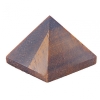 Tiger's Eye Stone Souvenir Pyramid, height 2.4-2.6cm, width 2.7-2.9cm