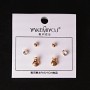 ( 5 mm ) Earrings Money Pouch Beads with Crystals Gold