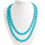 Turquoise Beads Rectangular 12×18mm, Length 114cm