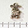 Findings Pendant "Rabbit with Carrot" 14mm, pack 20g +/-22pcs