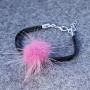 Purple Faux Fur Bracelet