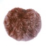 Keyring pendant bell on elastic natural fur 5 cm brown