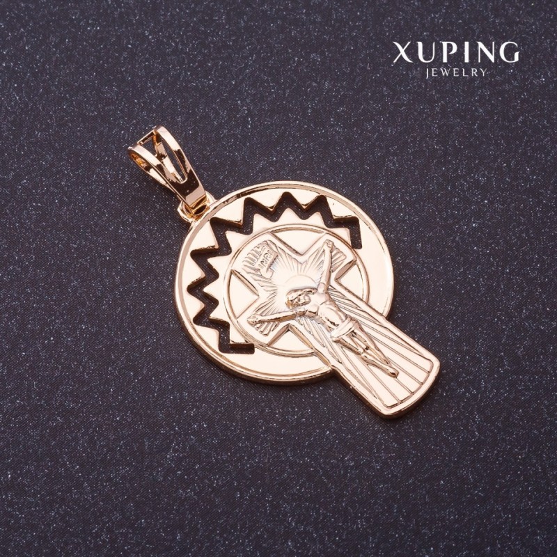 Xuping Cross Pendant, gold colour, 37x20mm