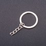 Price per Pack of 10pcs. Keyring Base, 28mm Diameter, 5cm Length