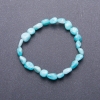 Natural Amazonite Tumbled Stone Bracelet, 7mm(+-) diameter, 18cm circumference, on elastic band